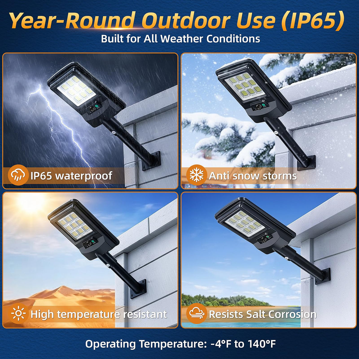 Etetale night-time illumination demonstration shows consistent dusk-to-dawn efficiency.