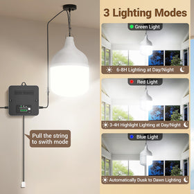 Etetale 16.5ft cable enables versatile indoor and outdoor placement.