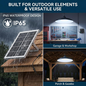 Etetale solar shed light daytime mode provides ambient lighting.