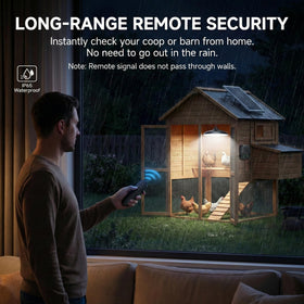 Etetale solar light with remote control enables easy operation.
