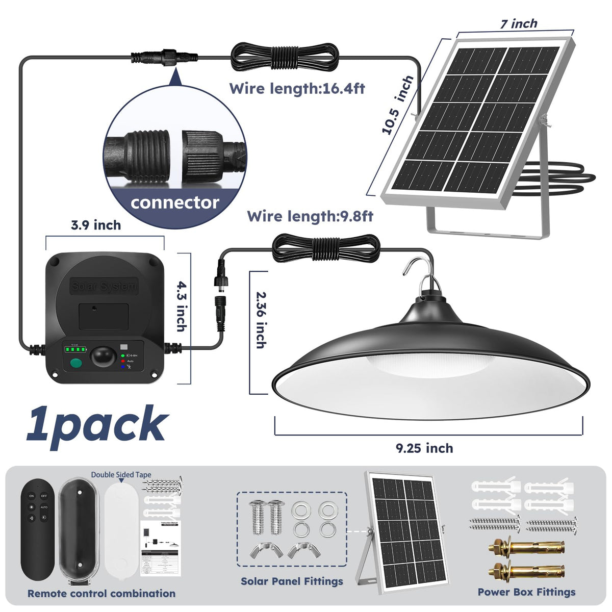Etetale IP65 waterproof shade withstands rain and sun.