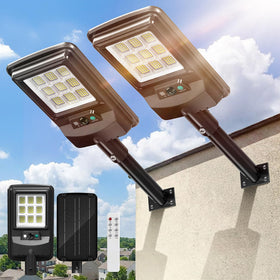 Etetale solar street light outdoor packaging, ready for quick setup and hassle-free mounting.
