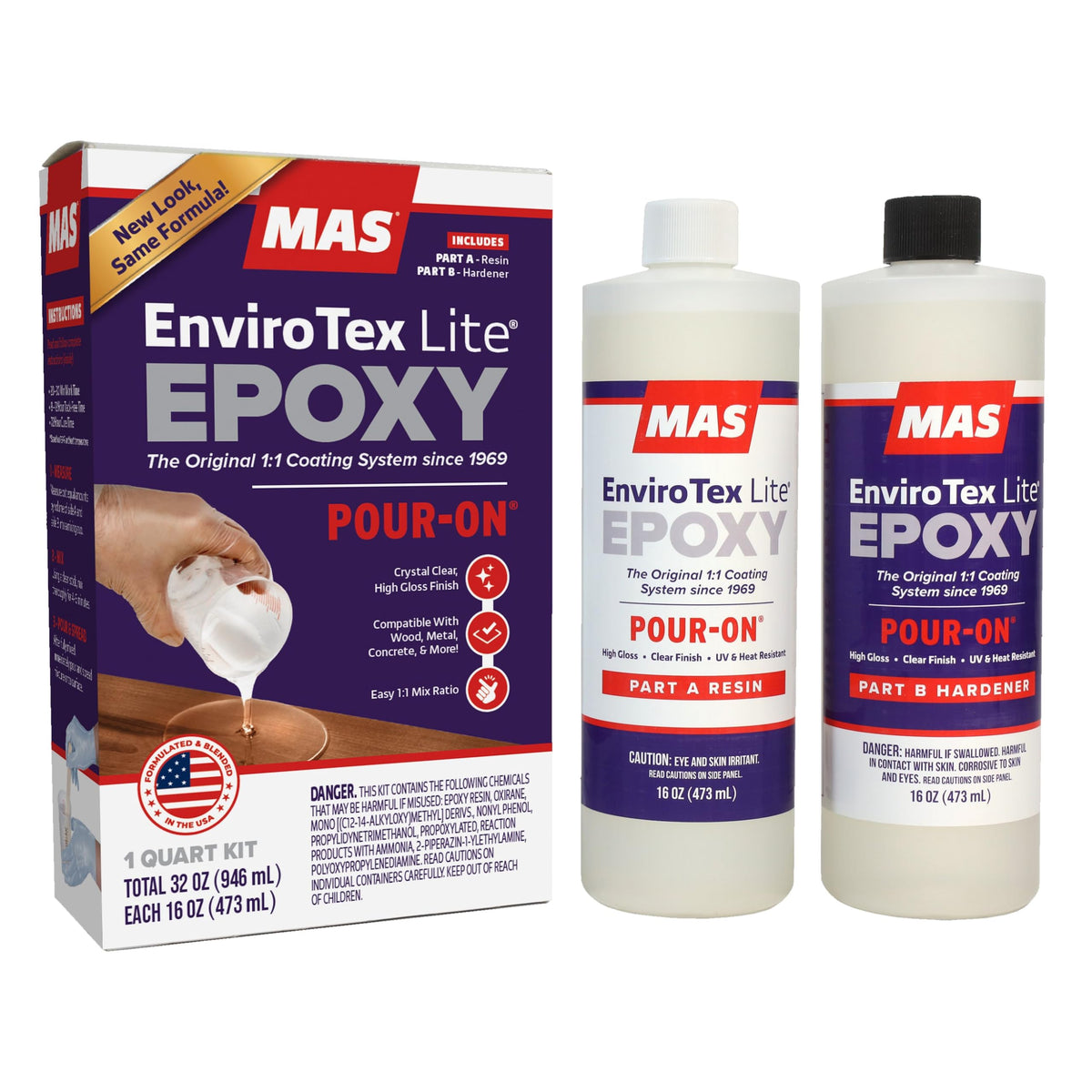 ETI 2032 kit pour-on surface gloss close-up with protective shine.