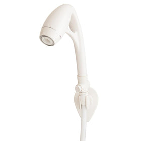 ETL Oxygenics BodySpa RV handheld shower in white, product shot highlighting compact design