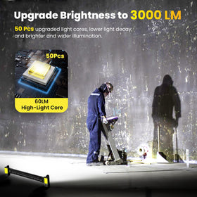 EToolab Work Light with infrared sensor enables hands-free operation.