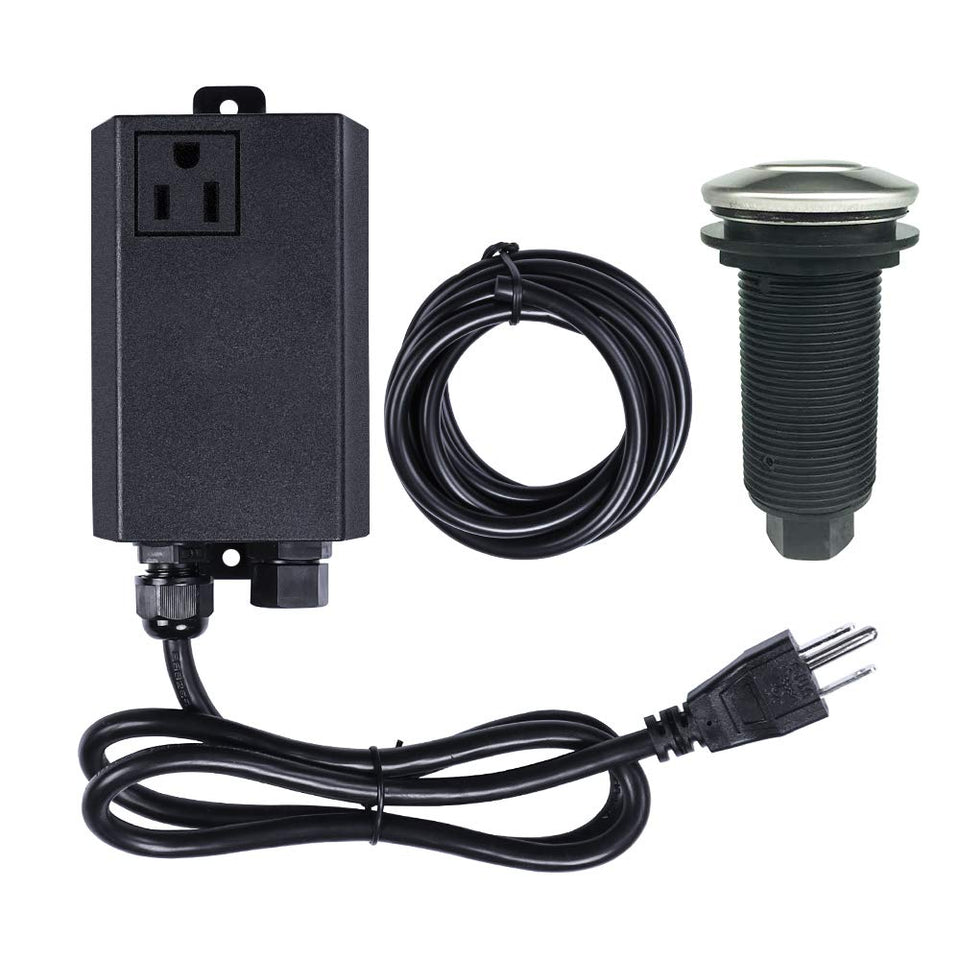 Etoolcity air switch push button on counter, convenient disposal control