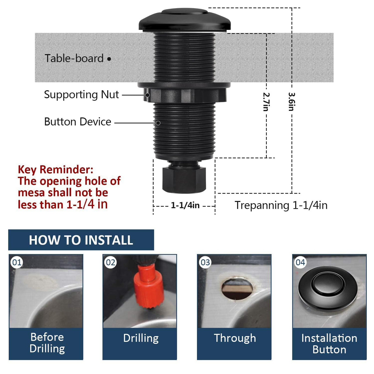 Etoolcity power module mount options for flexible, secure installation.