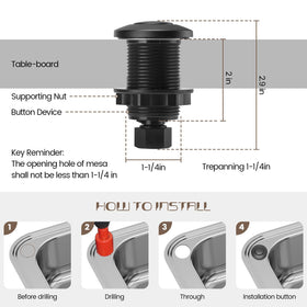 Etoolcity sink-top hole drilling guide for easy installation