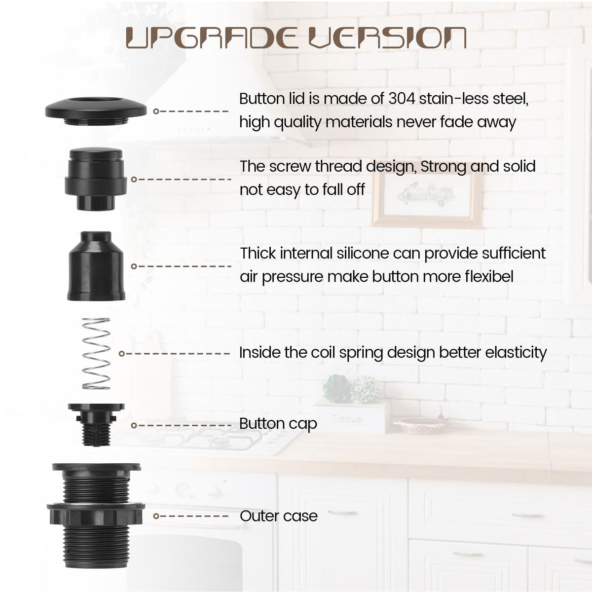 Etoolcity stainless-steel air switch casing highlights durable construction.