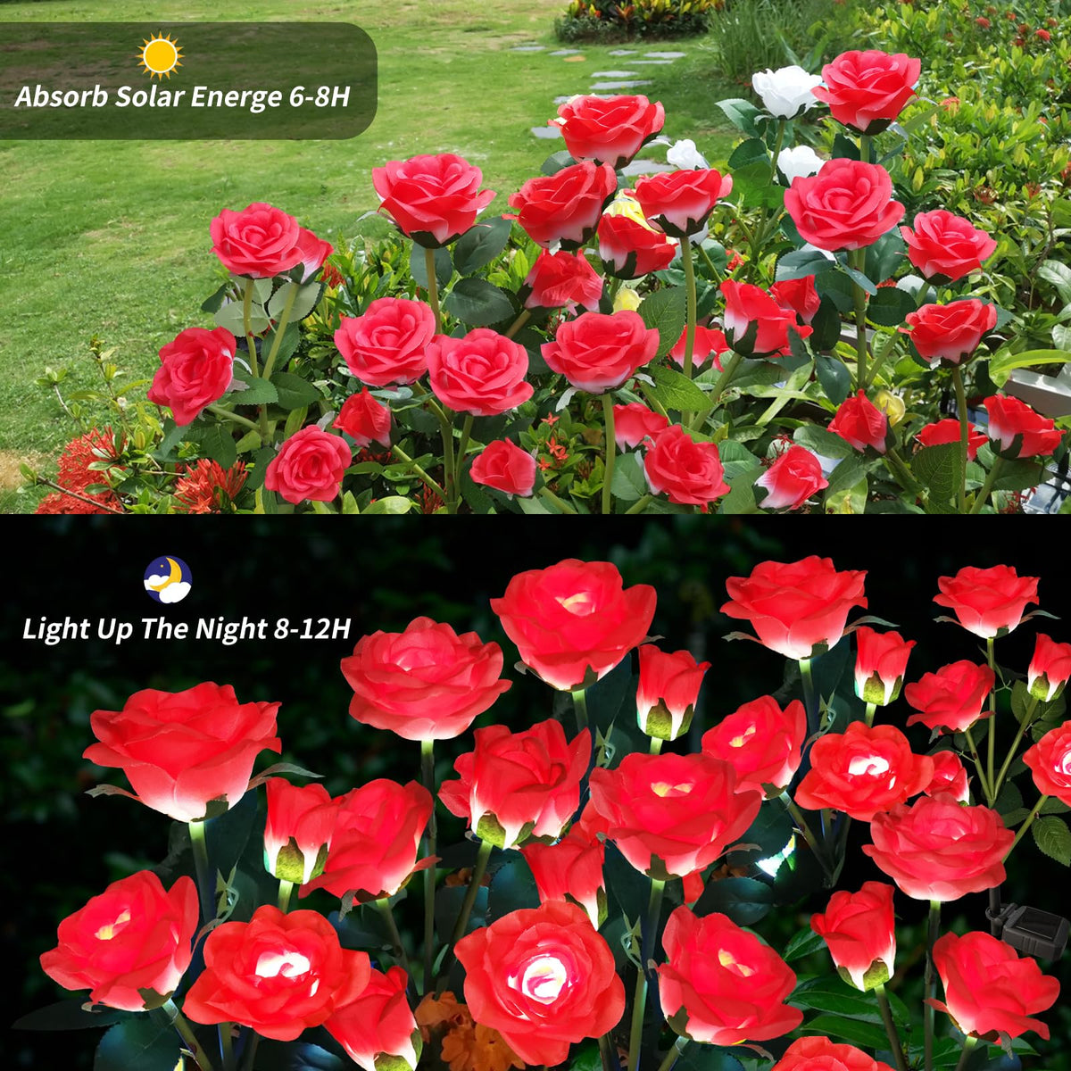 Etre Jeune IP65 waterproof rose lights withstand rain for year-round decor