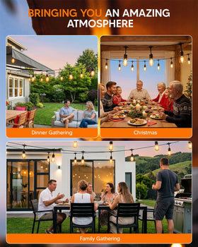 Eubricoo ambient lighting ideal for cozy garden dinners and events