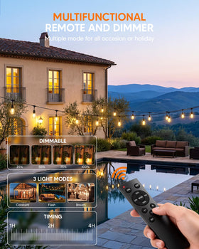 Eubricoo IP65 weatherproof exterior lights endure rain and sun
