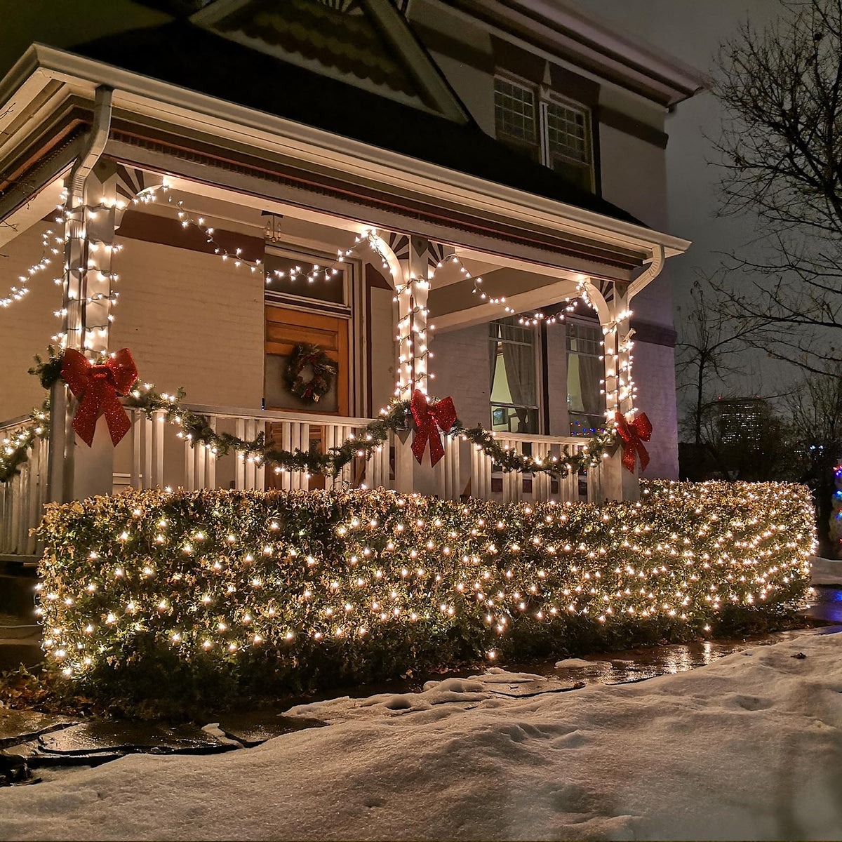 Eueasy outdoor fairy lights demonstrate eight modes for customizable ambiance.