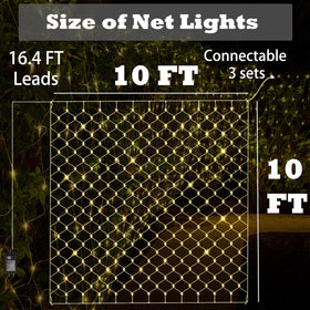 Eueasy timer-memory net lights help preset schedules for convenient evenings.