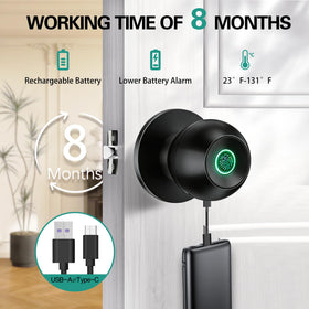 EUERTE metal alloy door knob blends modern design with durable security.