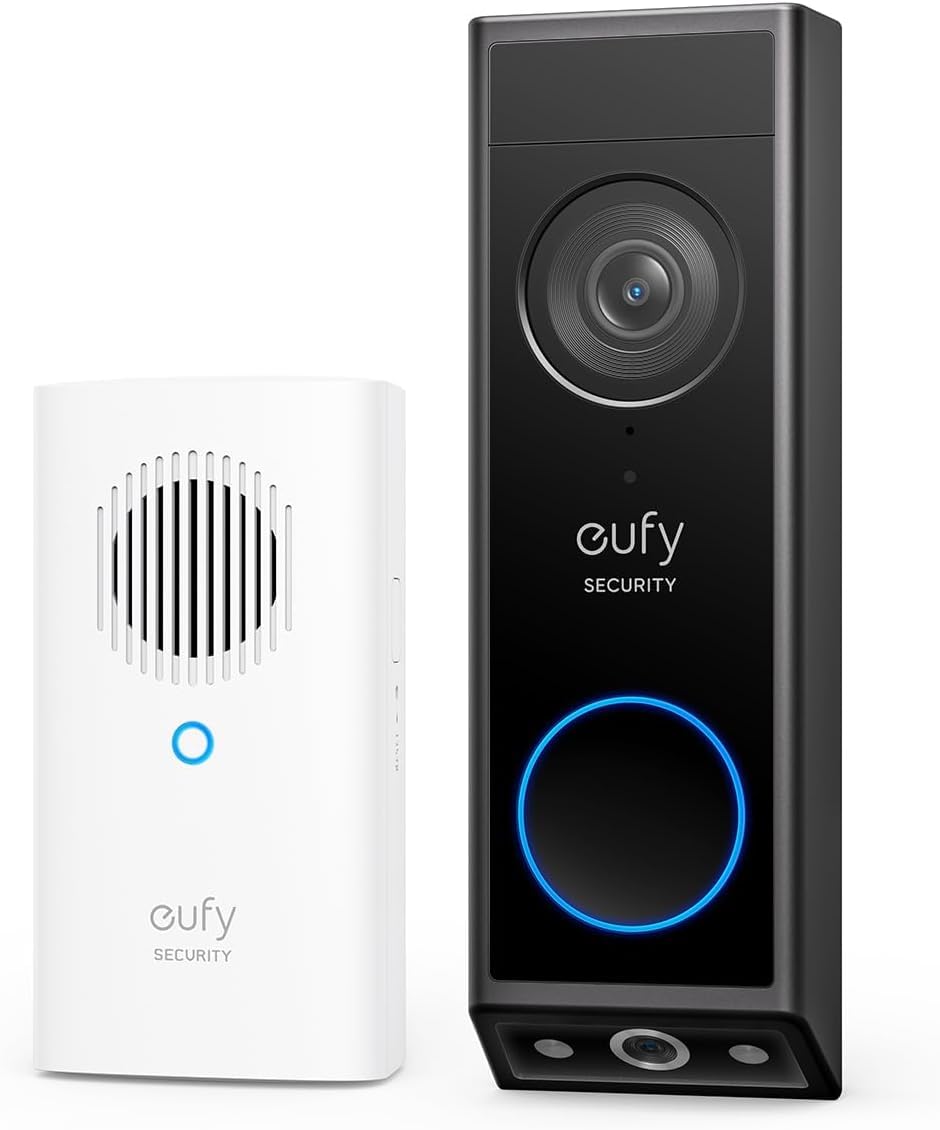 eufy Security E340 front camera view for clear visitor identification