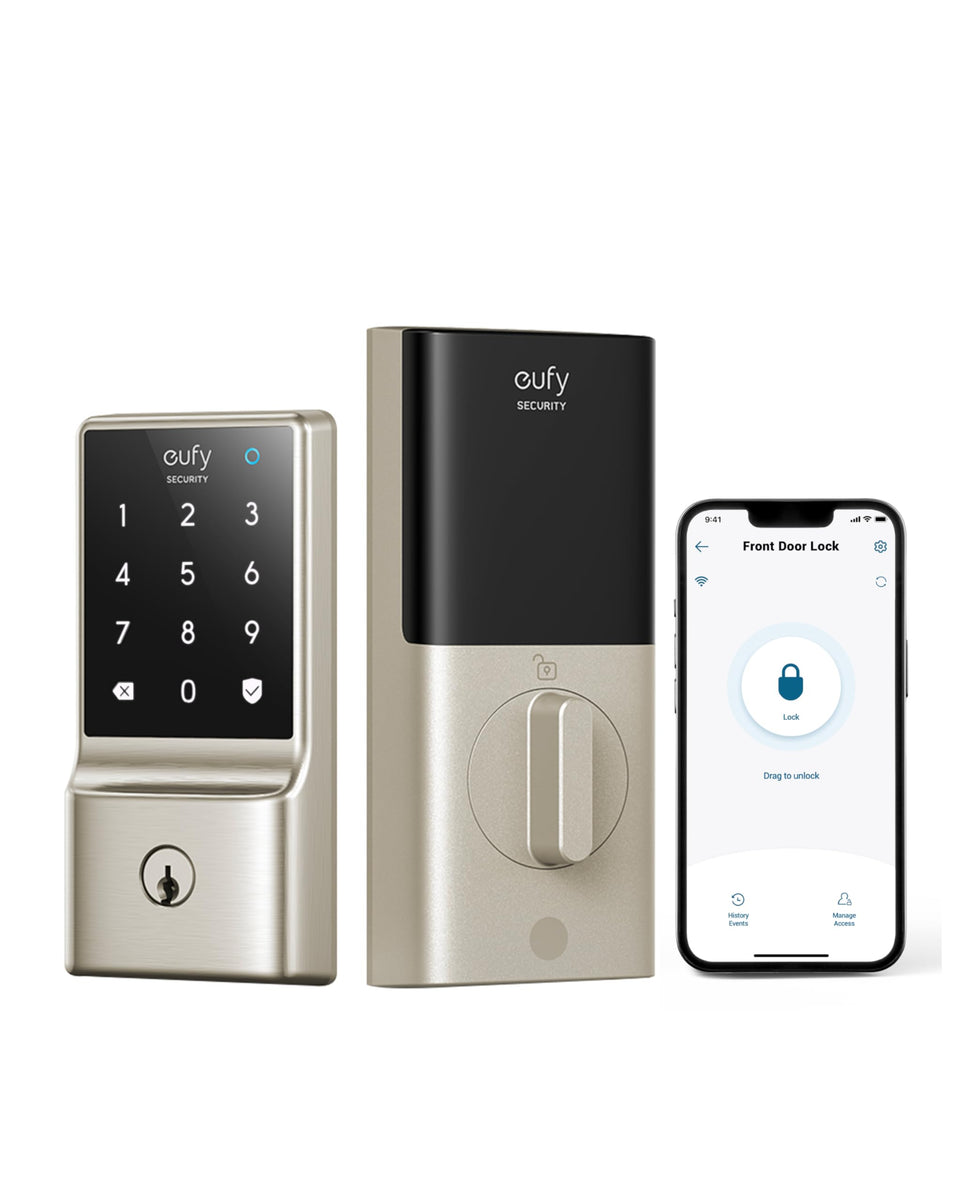 eufy Security C210 front door keypad enabling seamless keyless entry