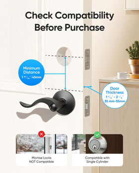 Easy installation on standard dead bolts with no drilling.