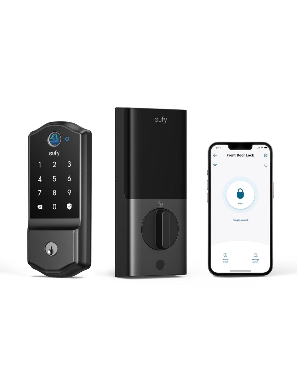eufy Security Smart Lock C220 fingerprint sensor enables quick access.