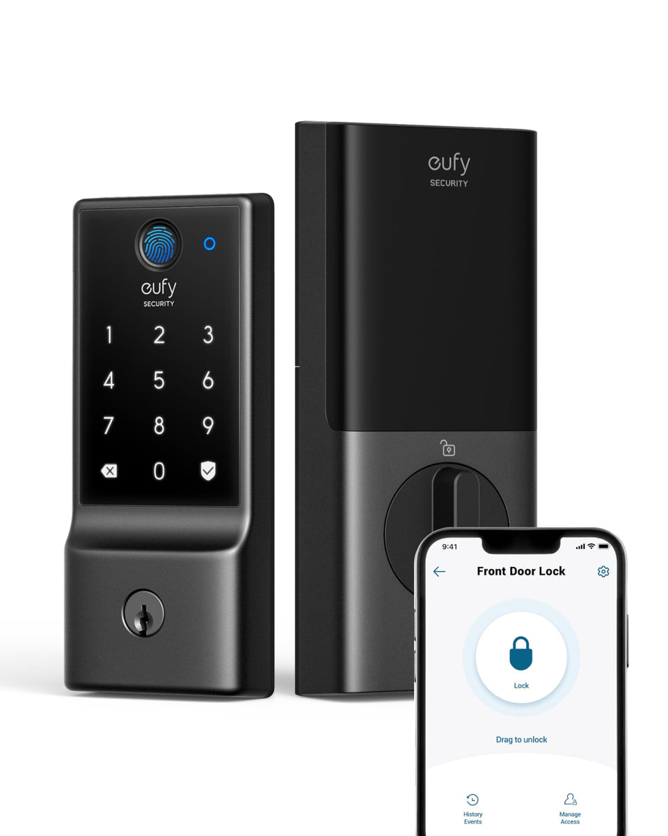 eufy Security C220 front door view illustrating seamless keyless entry