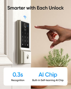 eufy Security C220 keypad entry shows secure code access from the front door