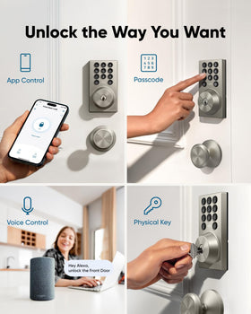Battery indicator on the eufy Security Smart Lock C30 showing power status