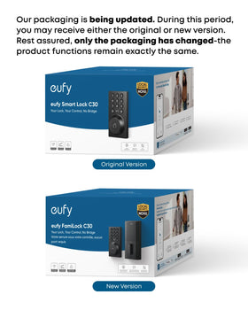eufy Security Smart Lock C30 built-in Wi-Fi enables remote control via app for convenience.