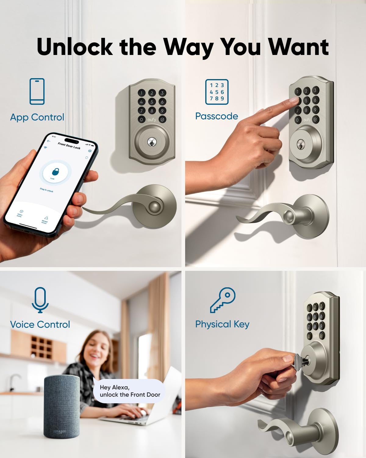eufy Security Smart Lock C30 quick 15-minute DIY installation without drilling
