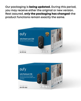 Eufy Security Smart Lock C30 installed on door showing secure entry
