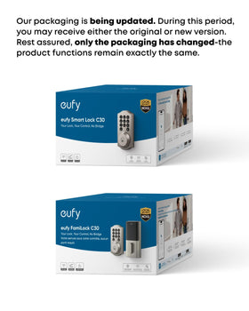 eufy Security Smart Lock C30 physical keypad for reliable, tactile entry