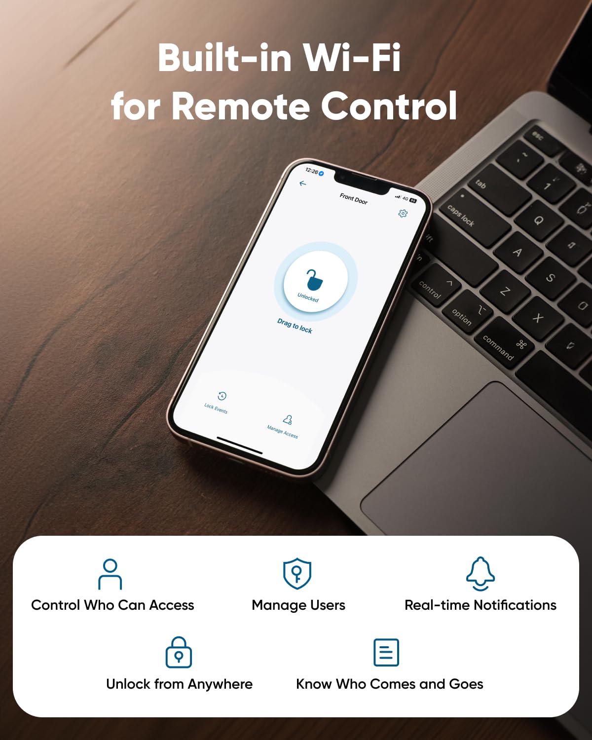 eufy Security Smart Lock C30 keypad and physical button offer durable keyless entry.