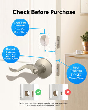 eufy Security Smart Lock C30 nickel finish enhances front‑door style and durability