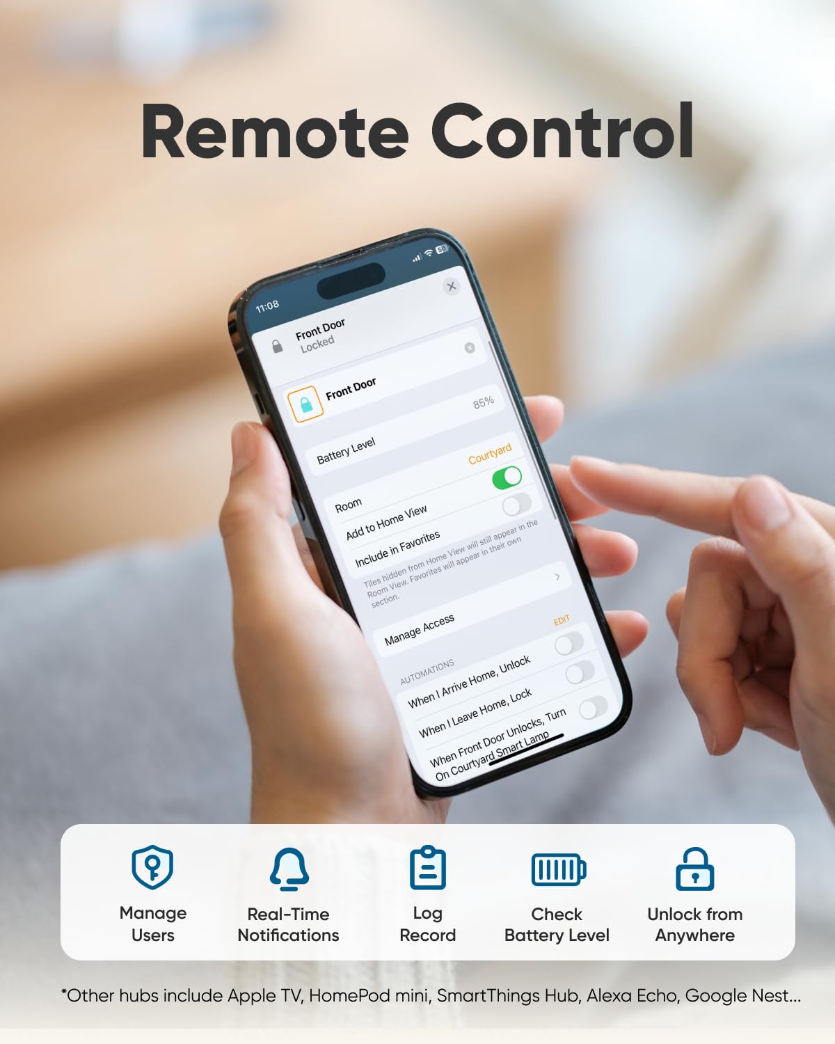 eufy Security E31 app control enables remote management from your phone