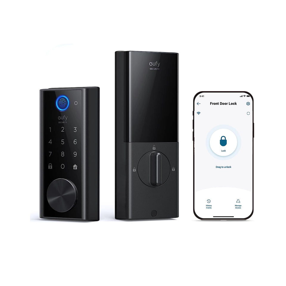 eufy Security S230 front view, a sleek entry lock for easy access
