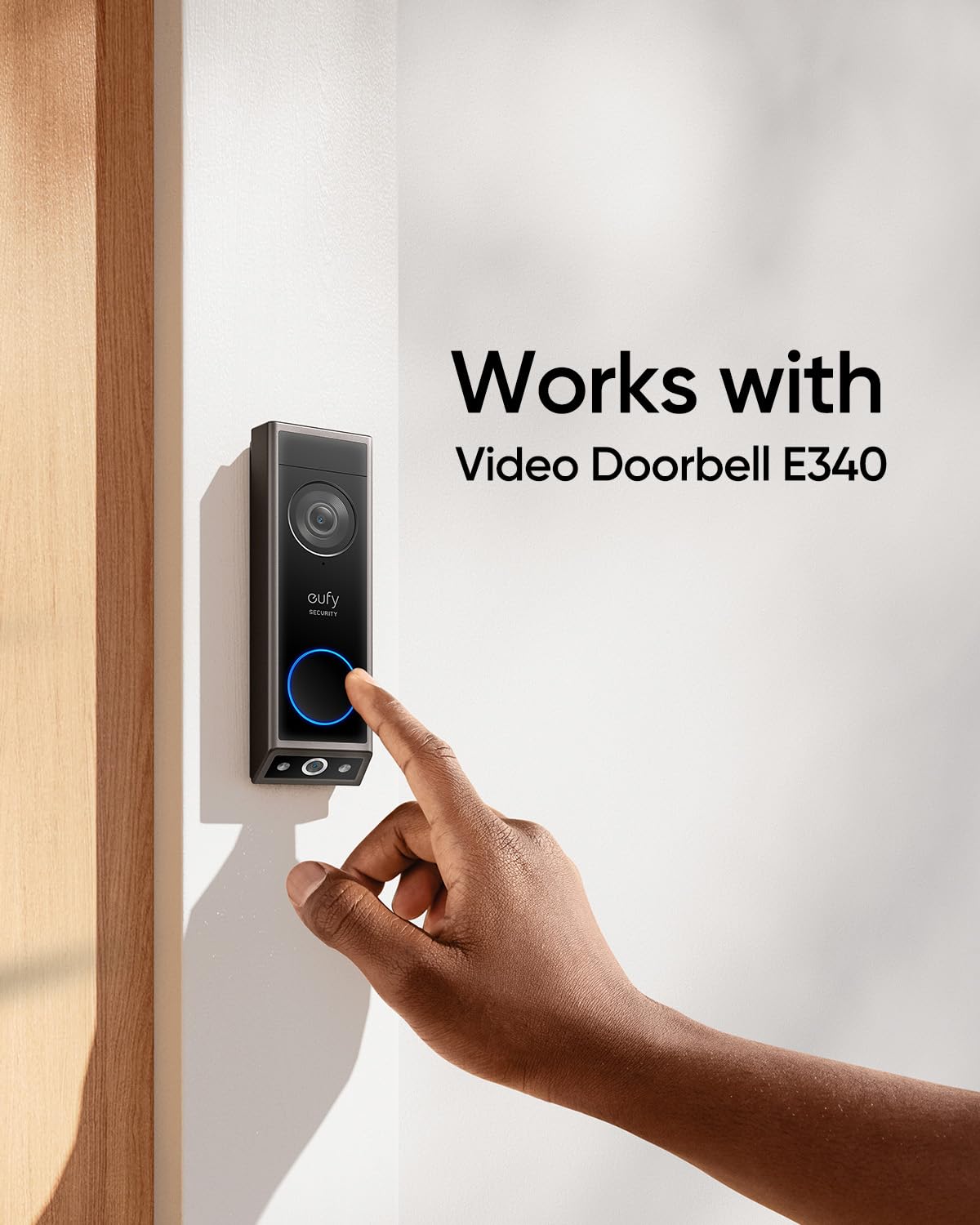 eufy Security Video Doorbell Add-On Chime offering eight tone options for personalized notifications.