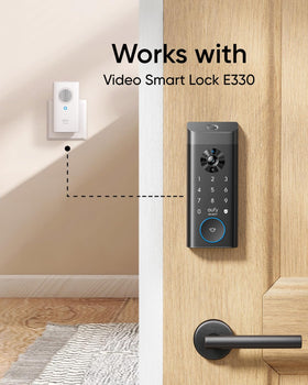 eufy Security Video Doorbell Add-On Chime with microSD storage support for saved footage.