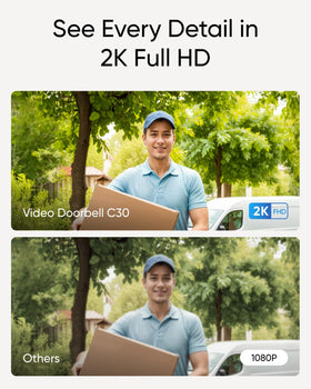 eufy Security Video Doorbell C30 AI detects people to reduce false alerts