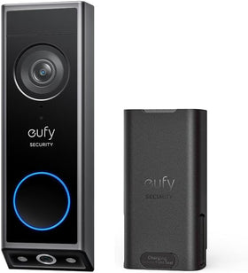 eufy Security Video Doorbell E340 front view with 2K clarity for visitor details
