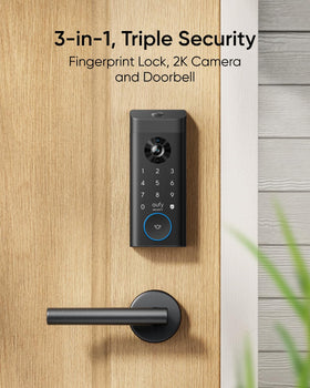 eufy Security Video Smart Lock E330 night-vision camera captures clear footage after dark