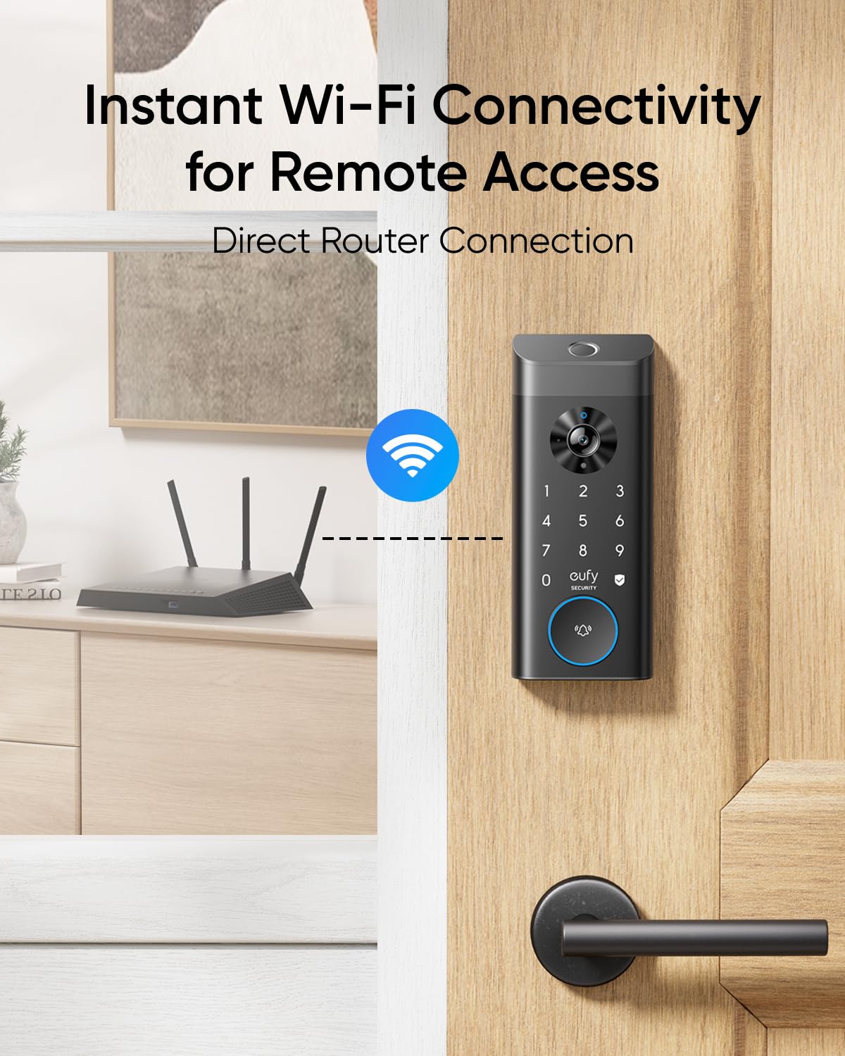 eufy Security Video Smart Lock E330 voice assistant control works with Alexa and Google