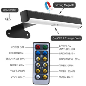 EUIOKUN 8 LED adjustable brightness light for paintings and prints