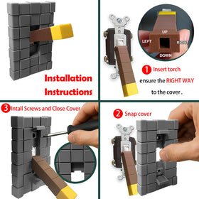 EumbHoa durable ABS material switch cover withstands daily use