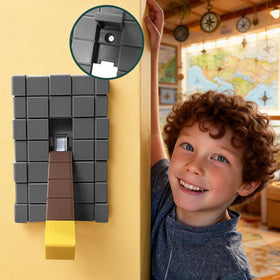 EumbHoa kid’s room with yellow block switch cover for playful decor
