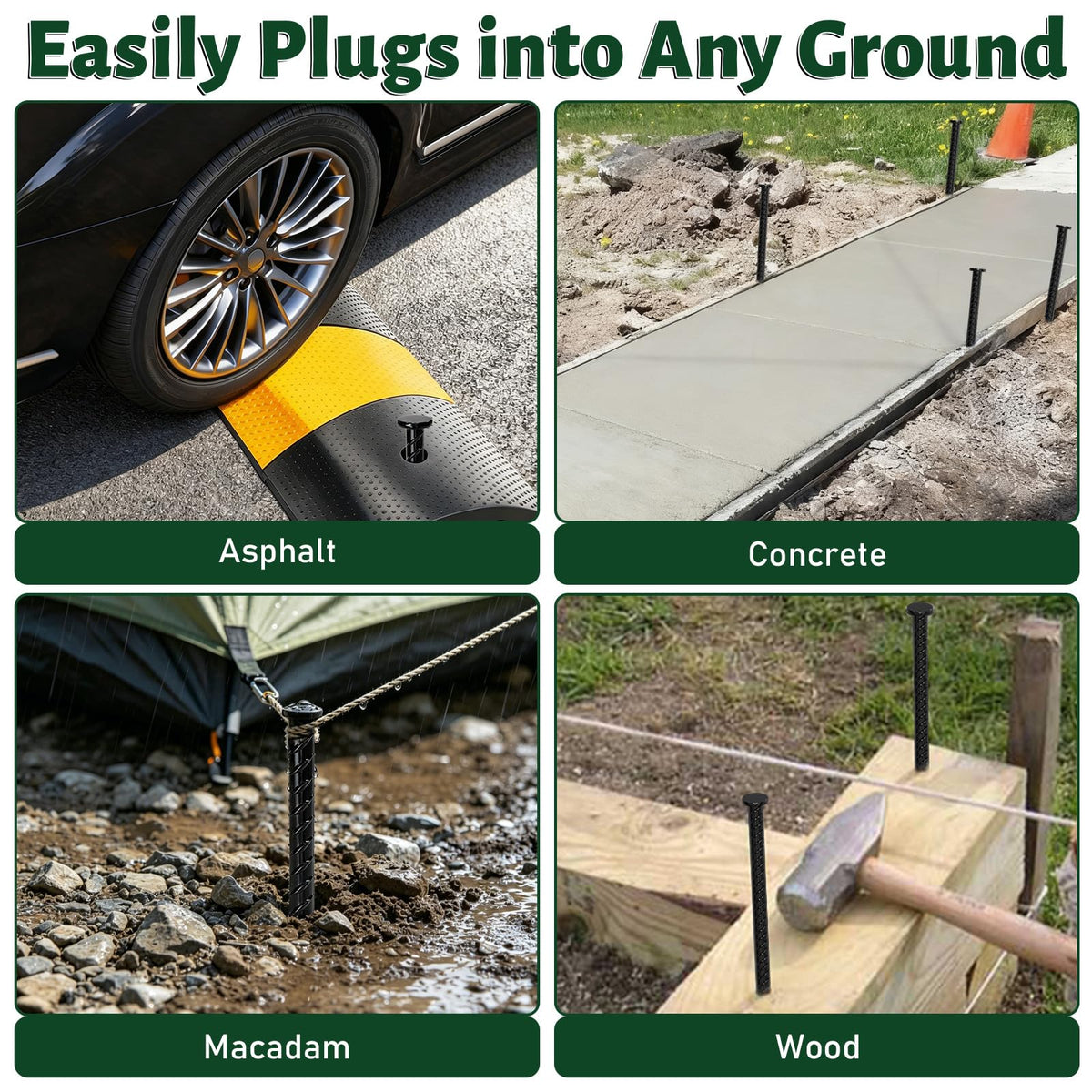 EUOKOK 14-inch stake easy removal for reuse