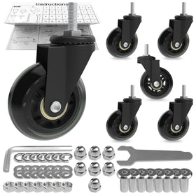 EUOKOK creeper wheels 2.5-inch in action offering smooth, silent movement on concrete