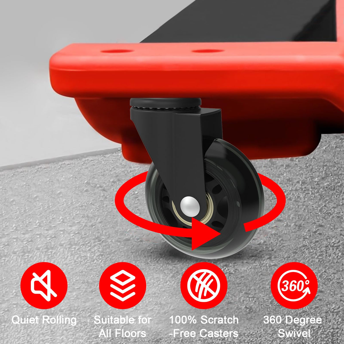 EUOKOK rollerblade wheels with soft polyurethane protect floors during use