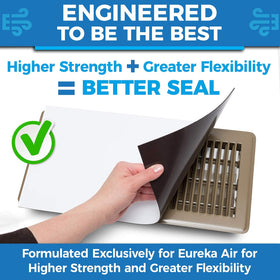 Eureka Air vent cover installed on a floor vent for durable, floor-ready use