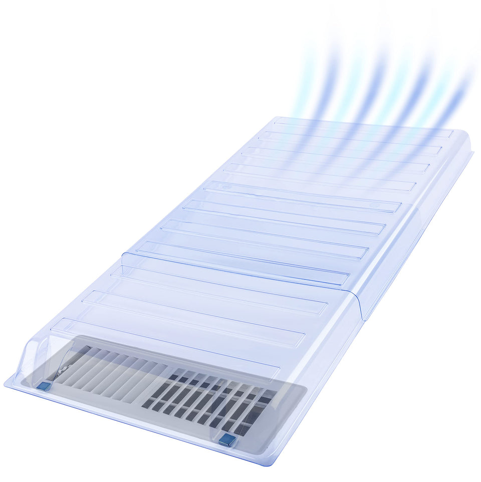 Eureka Air under-furniture vent extender redirects airflow in 18x12 profile.