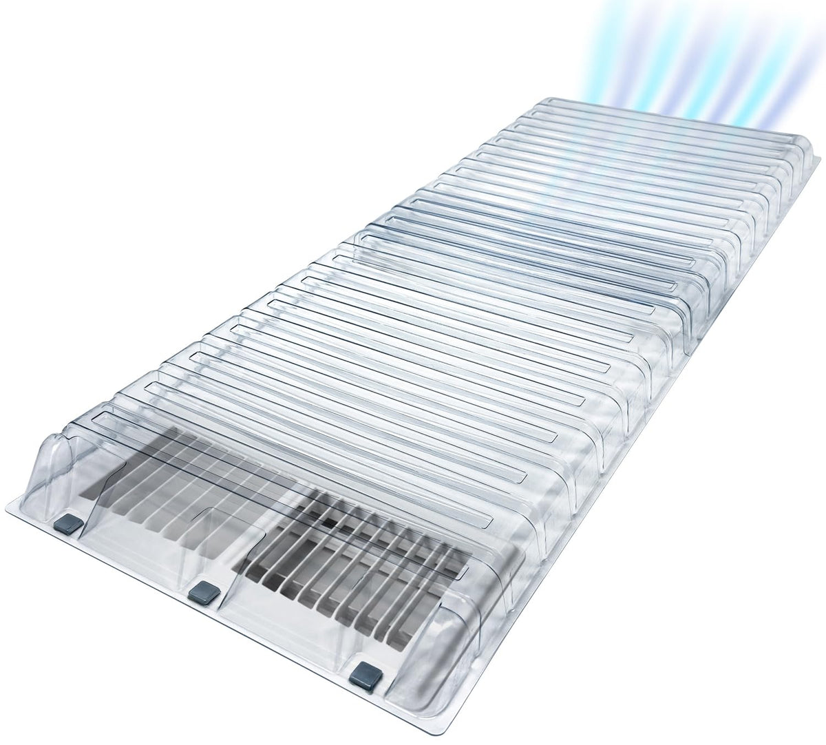 Eureka Air vent extender with magnets ready for secure under-furniture installation.