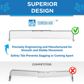 Eureka Air vent deflector adjustable from 10 to 14 inches